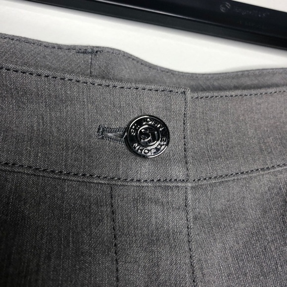 St John High Rise Cuffed Hem Gray Ankle Pant - Picture 4 of 11